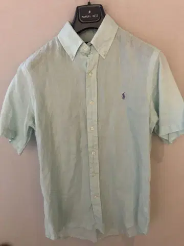 RALPH LAUREN 랄프 로렌 반팔 BD 린넨 셔츠 S 사이즈