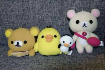 리락쿠마 코리락쿠마 키이로이토리 펭귄 봉제 인형 마스코트 매달기