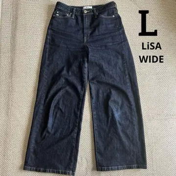 SOMETHING. LISA 와이드 데님 팬츠 여성용 일본제 L