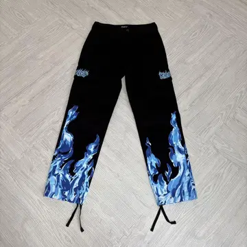 RIPNDIP 파이어 패턴 카고 팬츠 w28 자수