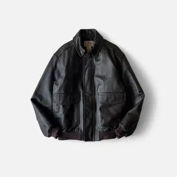 2000년대 L.L. Bean A2 가죽 봄버 재킷