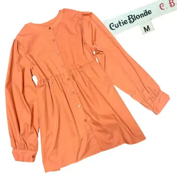 Cutie Blonde M 오렌지 긴팔 셔츠