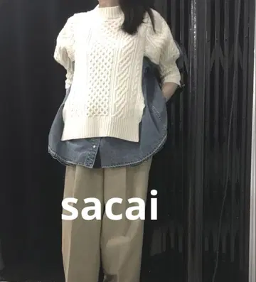 사카이 사카이 18-704118 도킹 니트 풀오버 2