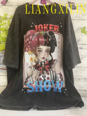JOKER SHOW 그래픽 트레이닝복 다크 그레이 LIANGXILIN