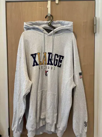 XLARGE 후드티 화이트