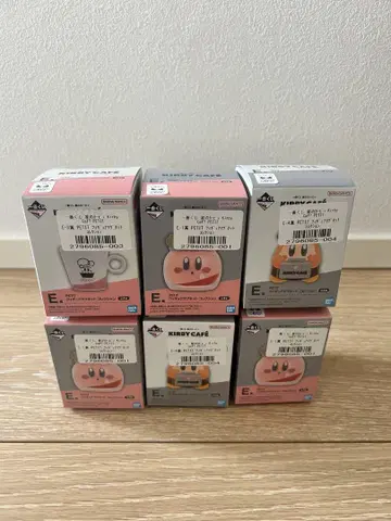 별의 커비 제일복권 E상 피규어 마그넷 4종 세트