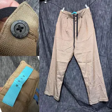 정가 33000엔 MUZE TURQUOISE LABEL 릴랙스 슬랙스