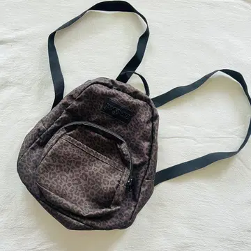 JANSPORT 레오파드 무늬 미니 백팩