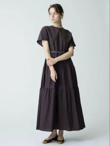 24AW 에부르 ebure 드라이 그로그랭 원피스
