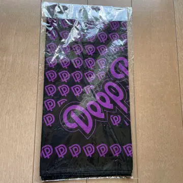 딥 퍼플 보라색 로고 반다나