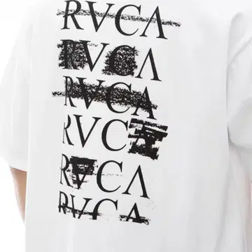 RVCA 화이트 티셔츠 백 프린트