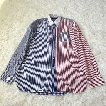 Ralph 랄프 로렌 크레이지 패턴 스트라이프 체크 셔츠 빅
