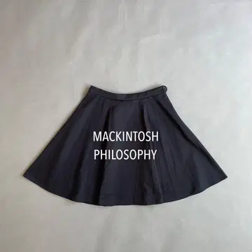 MACKINTOSH PHILOSOPHY 블랙 플레어 스커트