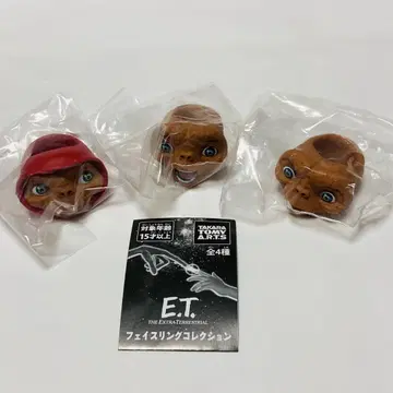 E.T. 페이스 링 컬렉션 3종 피규어 반지