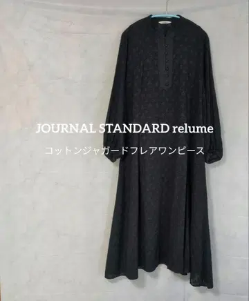 JOURNAL STANDARD relume 코튼 자카드 플레어 원피스