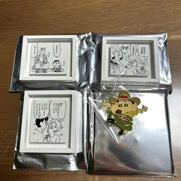 크레용 신짱 핀 배지 액자 마그넷
