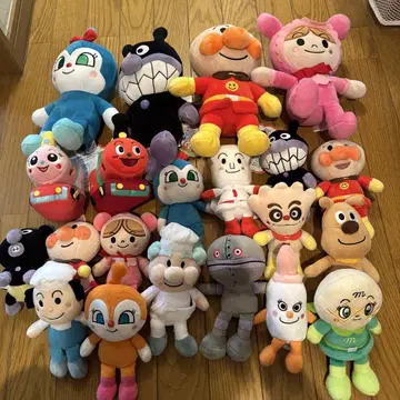 호빵맨 봉제 인형 세트 택 포함