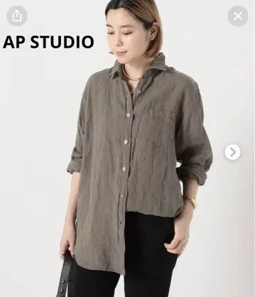 AP STUDIO THOMAS MASON 린넨 셔츠 루즈핏 카키