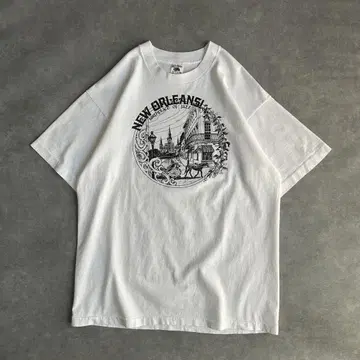 90s 프룻 오브 더 룸 프린트 티셔츠 USA제 싱글 스티치