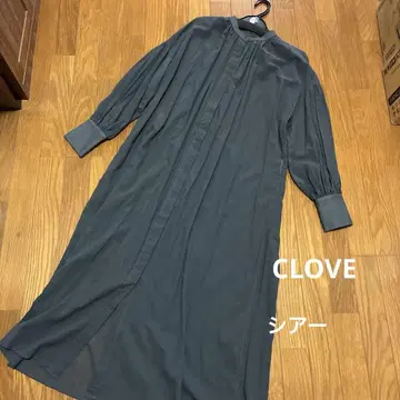 CLOVE 롱 원피스 차콜 그레이 9호 코튼 새상품 야마다야