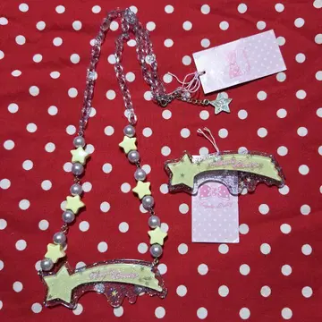 Angelic Pretty Melty Star 목걸이, 헤어핀