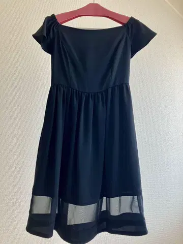 블랙 플레어 원피스 S 사이즈