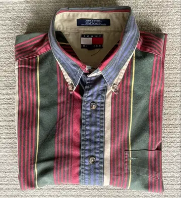 Tommy Hilfiger 면 반팔 셔츠