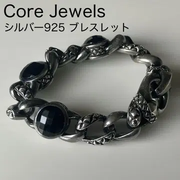 CORE JEWELS 실버 925 CJ BLACK 팔찌 오닉스