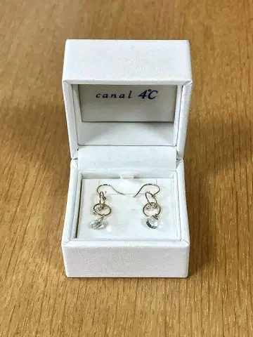 canal 4C 후프 귀걸이 크리스탈