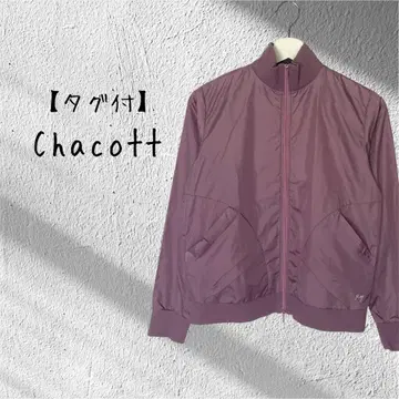 [택 포함] Chacott Chacott 퍼플 얇은 소재 집업 점퍼