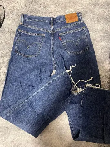 LEVI 501 데미지 데님 팬츠 WXX