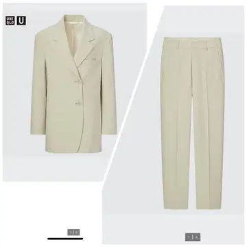 유니클로 U 셋업 테일러드 자켓 테일러드 팬츠