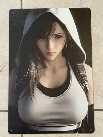 파이널 판타지 티파 양철 간판