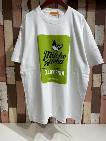 MUCHO ALOHA 반팔 티셔츠 XL 화이트 LMAT-010
