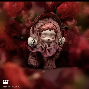 POP MART 스컬 팬더 봉제 인형 blossom
