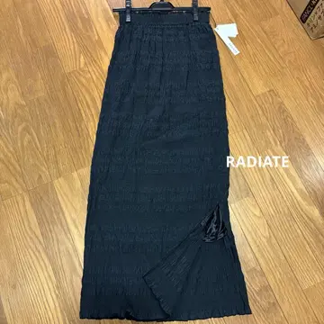 RADIATE 롱 스커트 타이트 블랙 9호 셔링 새상품 야마다야