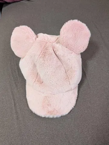 핑크 귀도리 모자 미키 손잡이