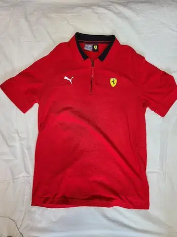Puma 페라리 피케 셔츠 빨검 남성용 L~XL (수입 사이즈 M)