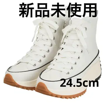 미사용 새상품 누벨 보그 럭스 라인 통굽 스니커즈 부츠 24.5cm