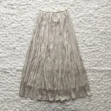 유나이티드 애로우즈 플리츠 스커트 허리 밴딩 프리 사이즈 롱