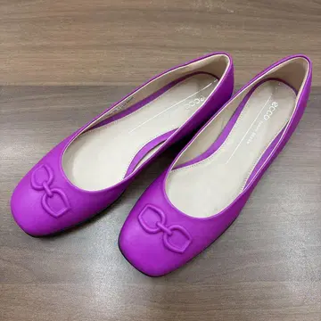 에코 여성용 펌프스 플랫슈즈 23.5cm 37 핑크