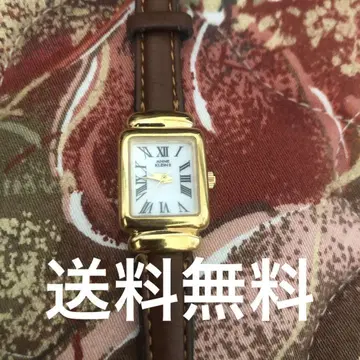 ANNE KLEIN 여성용 브라운 가죽 벨트 배터리 소모 새상품급