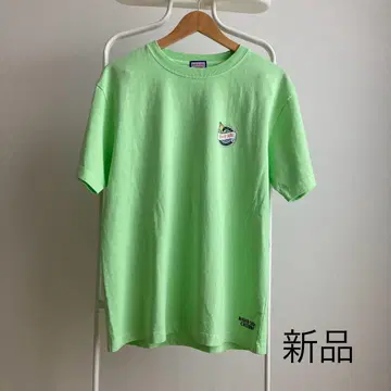 새상품 리버사이드 컬처 티셔츠 그린 로고 프린트 M 반팔