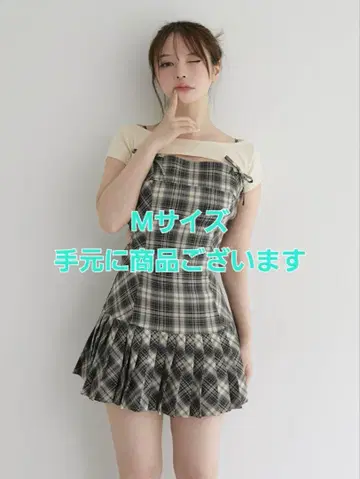 M 사이즈 andmary Karen check mini dress A1
