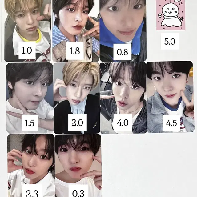 엔시티 위시 팝팝 머치 쥬얼 럭드 앨범 부적 시온 리쿠 료 사쿠야 포카