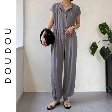 새상품 DOUDOU 프렌치 슬리브 올인원 두두 그레이