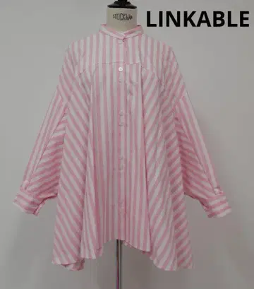 린카블 LINKABLE 교자 블라우스 LINKABLE 볼륨 블라우스