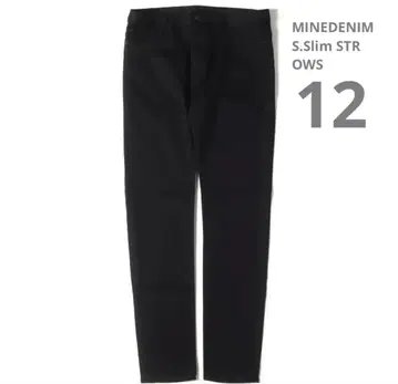MINEDENIM S.Slim STR OWS 블랙 사이즈 12