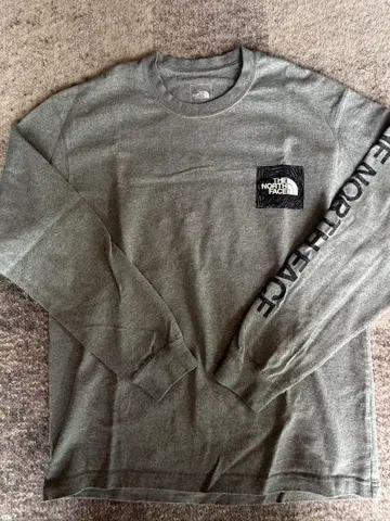 THE NORTH FACE 롱 슬리브 티셔츠 그레이