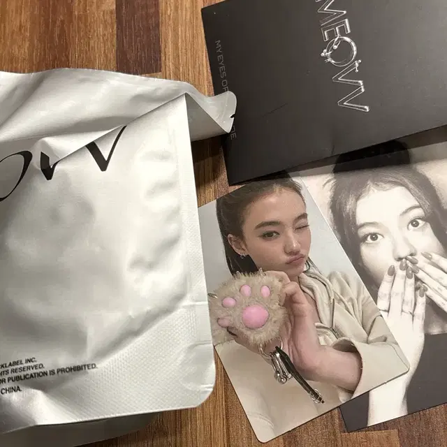 [엘라] 미야오 키링 jelly paw 젤리파우 앨범 meovv 포카